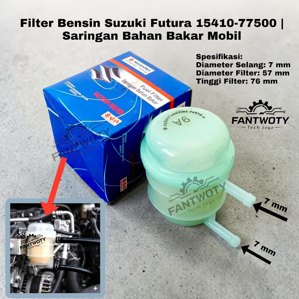 Filter Bensin Suzuki Futura 15410-77500 | Saringan Bahan Bakar Mobil | Fuel Filter Original Quality