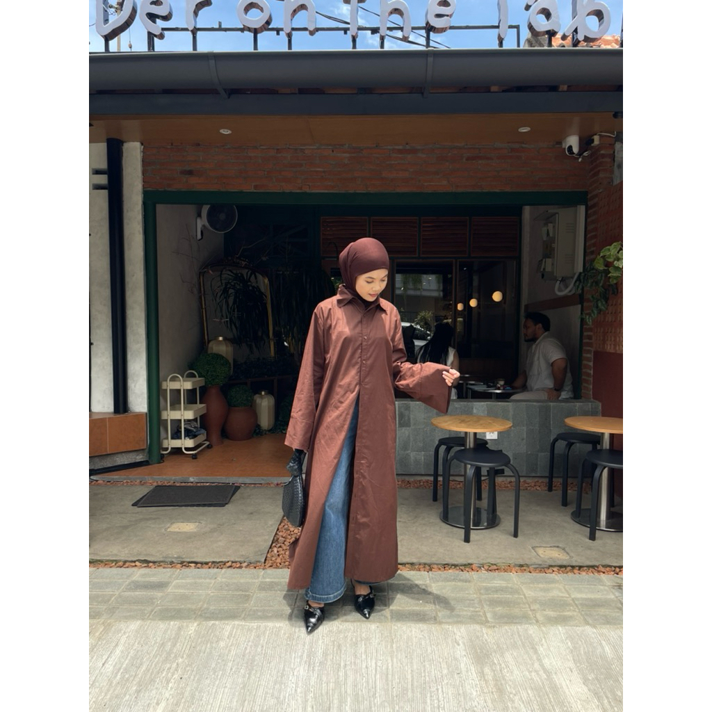 PRELOVED Abaya Kemeja Thru Outfit