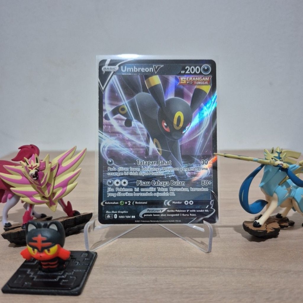 [PLAYED] Umbreon V Serangan Tunggal RR S8B Pokemon TCG Indonesia