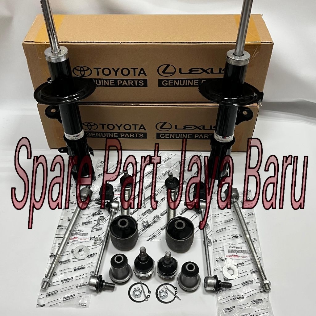 Paketan Hemat Kaki Kaki Depan Rush Terios 2007-2017 16pc Shock Breaker Depan Set Tie rod End Long Ti