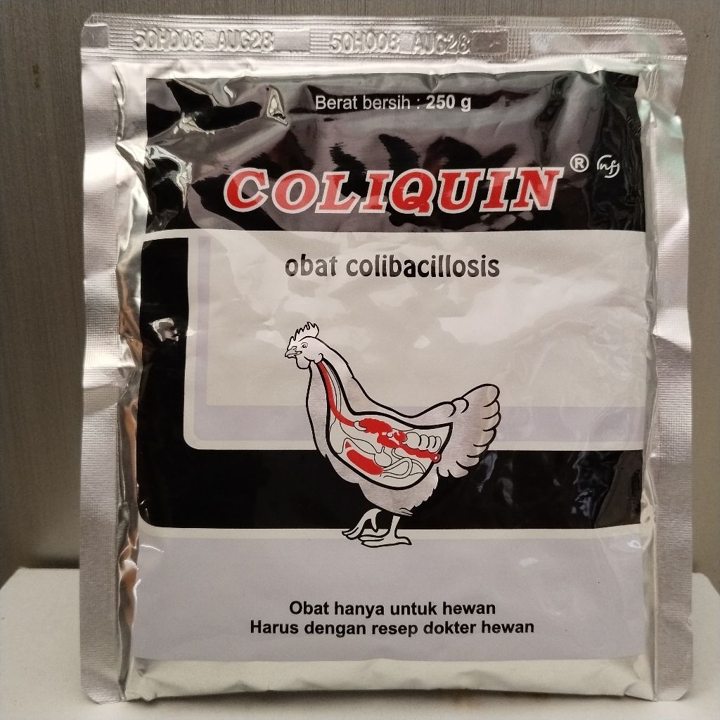 Coliquin NF 250 gram Obat sistem pernafasan unggas