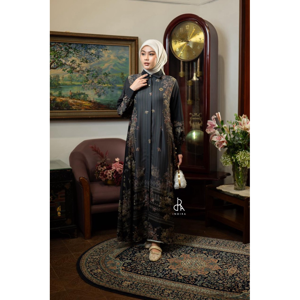 Elnora Dress  Gamis INDIRA Original Murah Cantik / Butik Aceh Setia Budi
