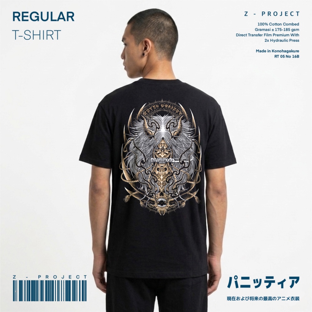 Zetproject | Shiki Fujin Kaos Anime Regular Fit Lengan Pendek