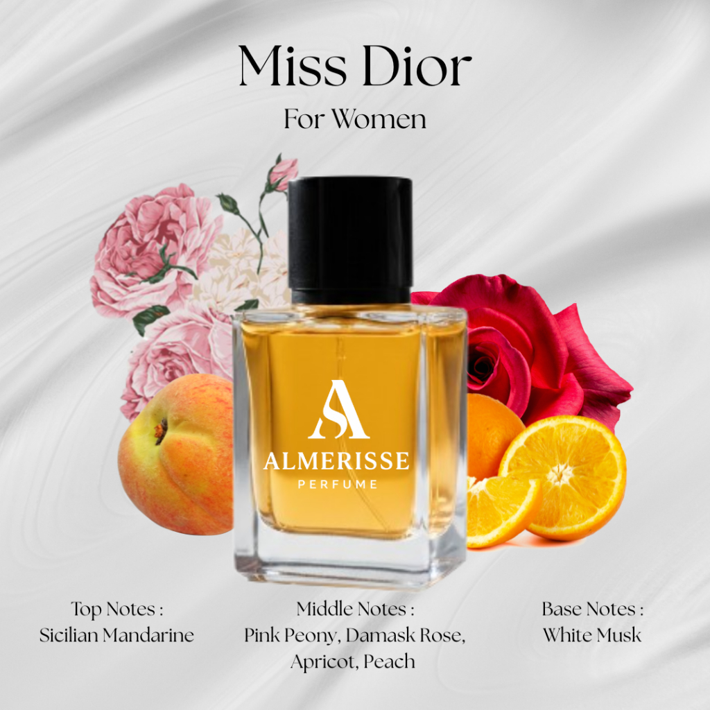 Almerisse Parfum Wanita-Miss Dior Wangi Tahan Lama Inspired Parfum Extrait De Perfume