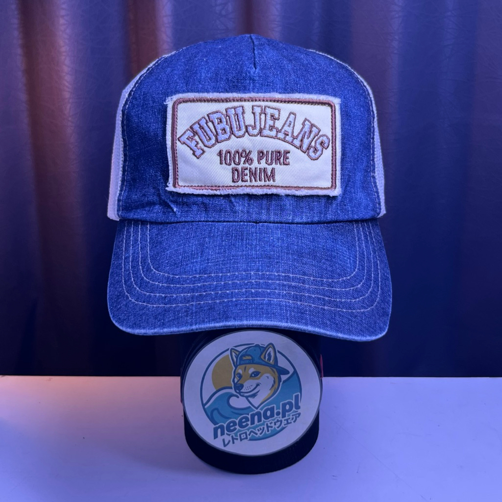 Topi Trucker Fubu Jeans Original / Topi Preloved Brand Fubu
