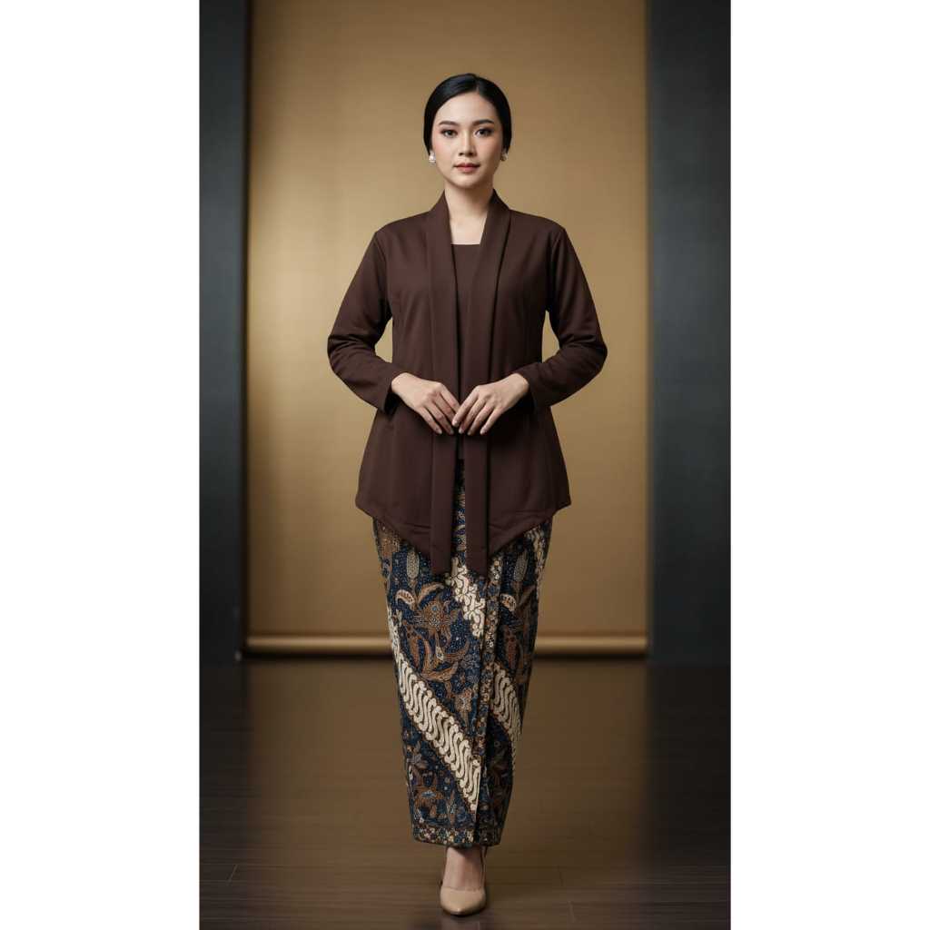 KEBAYA MODERN KARTINI LENGAN PANJANG POLOS ATASAN KARTINI KEBAYA MURAH