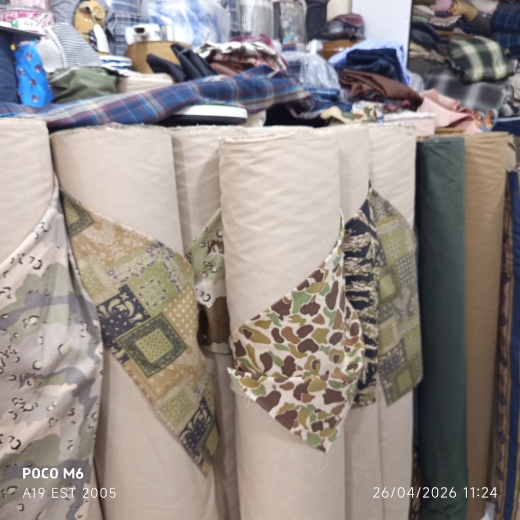 HARGA/0,5 M | BAHAN RAFEL DENIM | KAIN RAFEL TWILL | KAIN RAFEL TEBAL | KAIN MOTIF VINTAGE AESTHETIC
