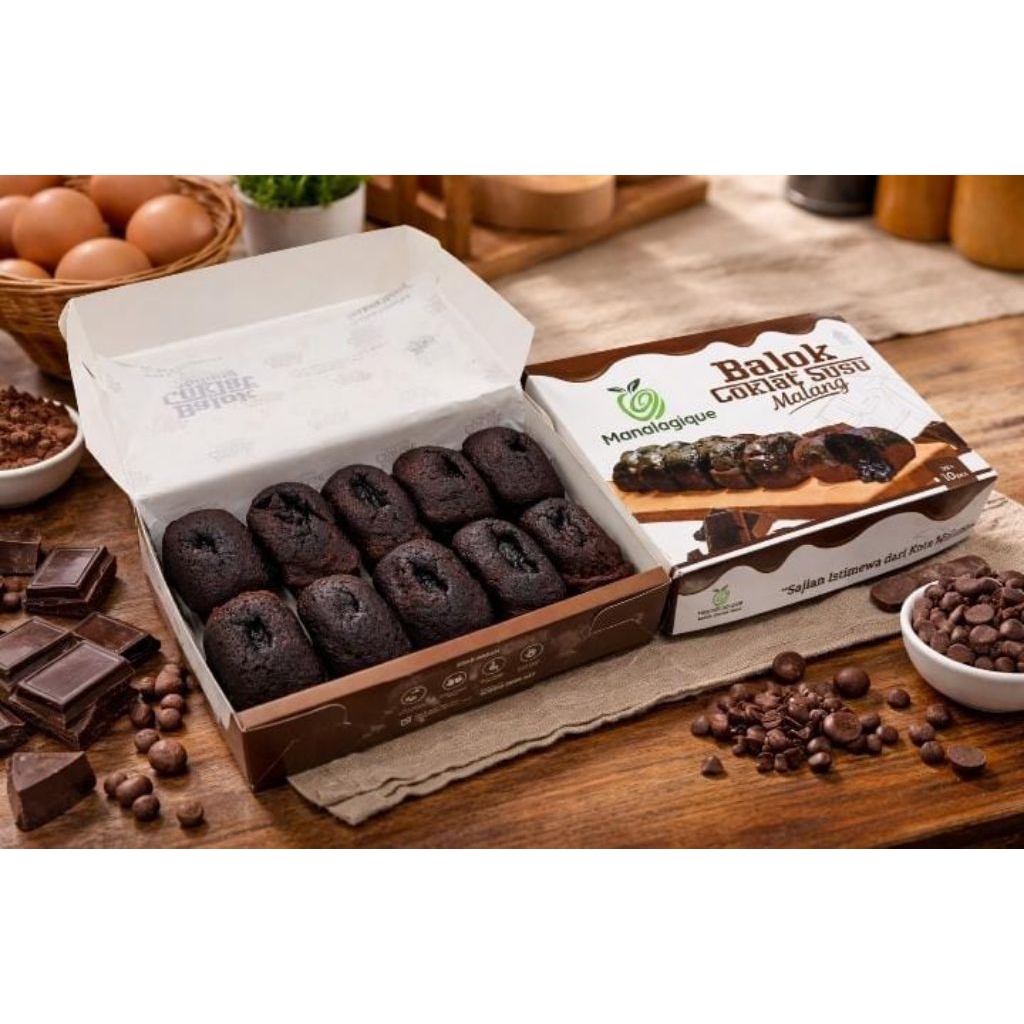 Kue Balok Coklat Susu Malang (Khusus Jatim)