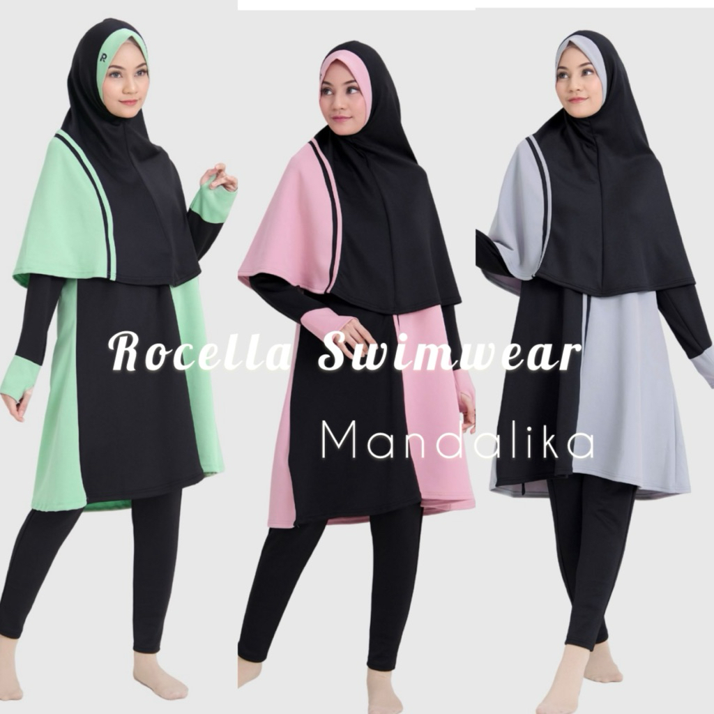 Baju Renang Muslimah Rocella Swimwear Mandalika