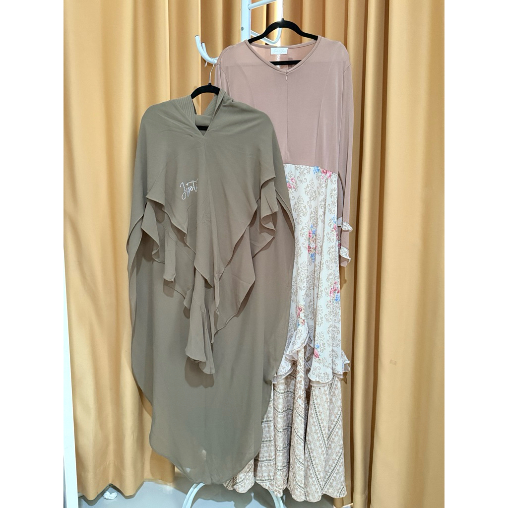 Preloved Gamis set Jyoti syari Jawhara Syari gamis mewah