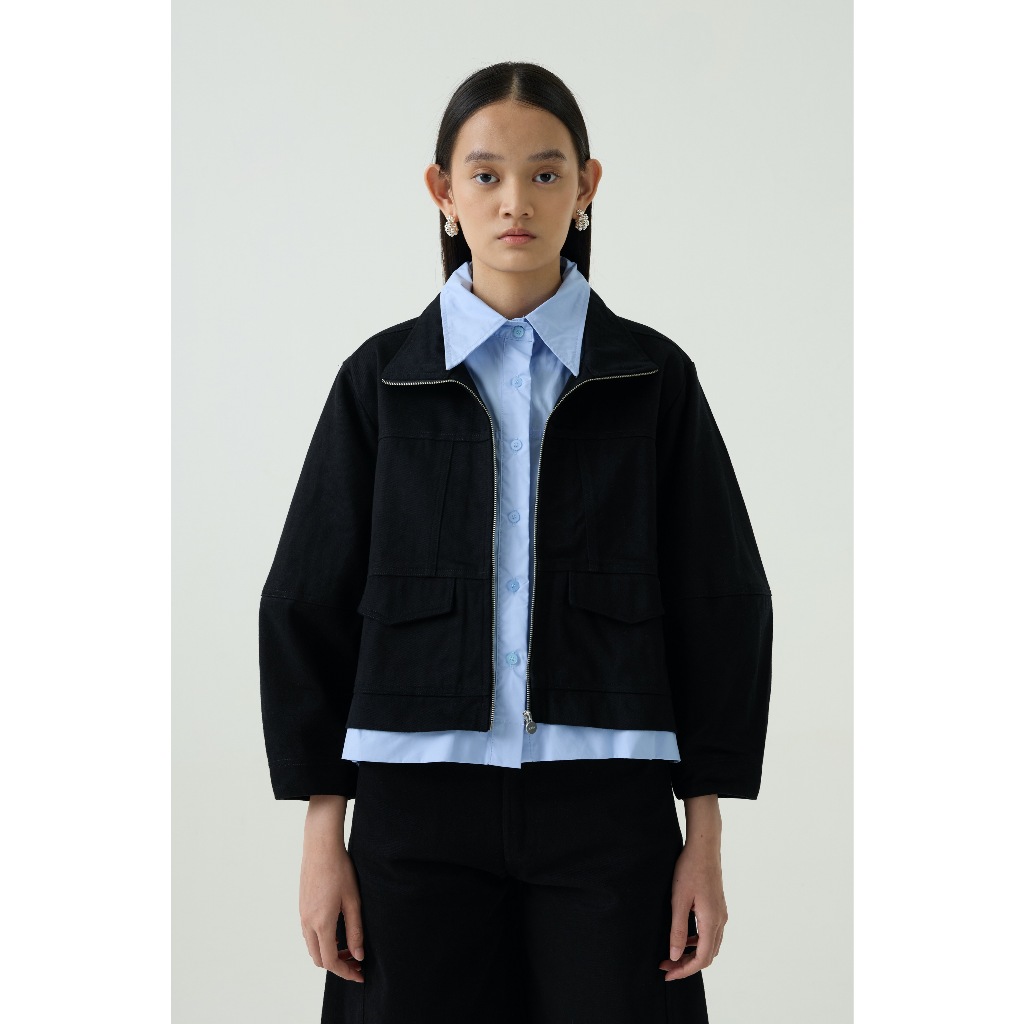 NASL by Nagita Slavina Black Jacket Layer Blue