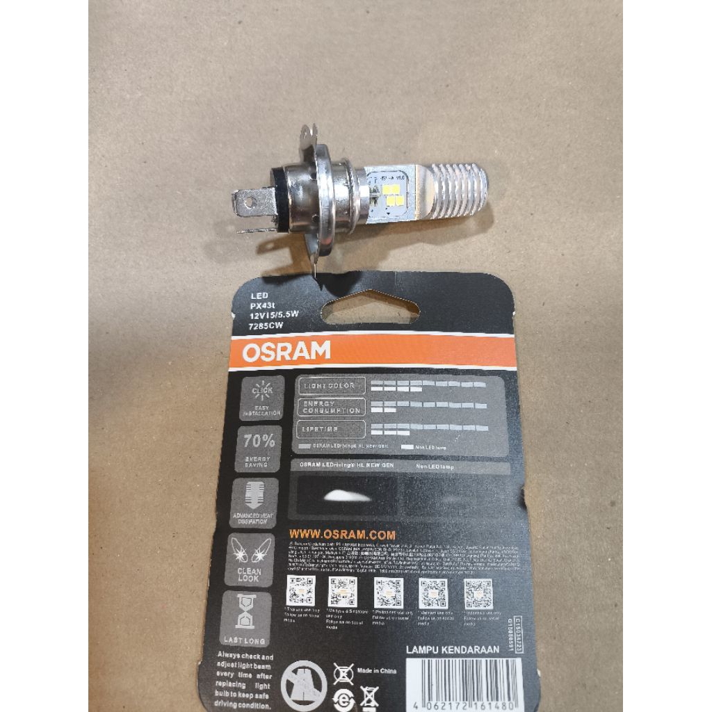 Led osram Hs1 H4 kaki 3 lampu depan Motor HONDA Scoopy FI Old, CBR150 Lokal Old, Verza, New Tiger YA