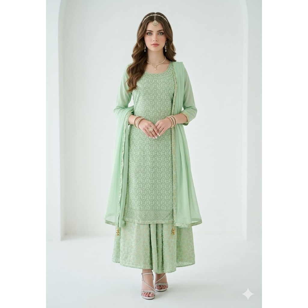 Baju India Pakistan Set Cantik Murah Kurti Pallazo Anarkali Salwar Sharara