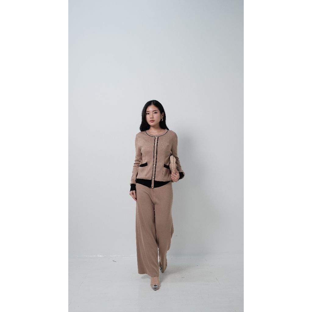 Joanna Classy One Set knit atasan bawahan set kulot