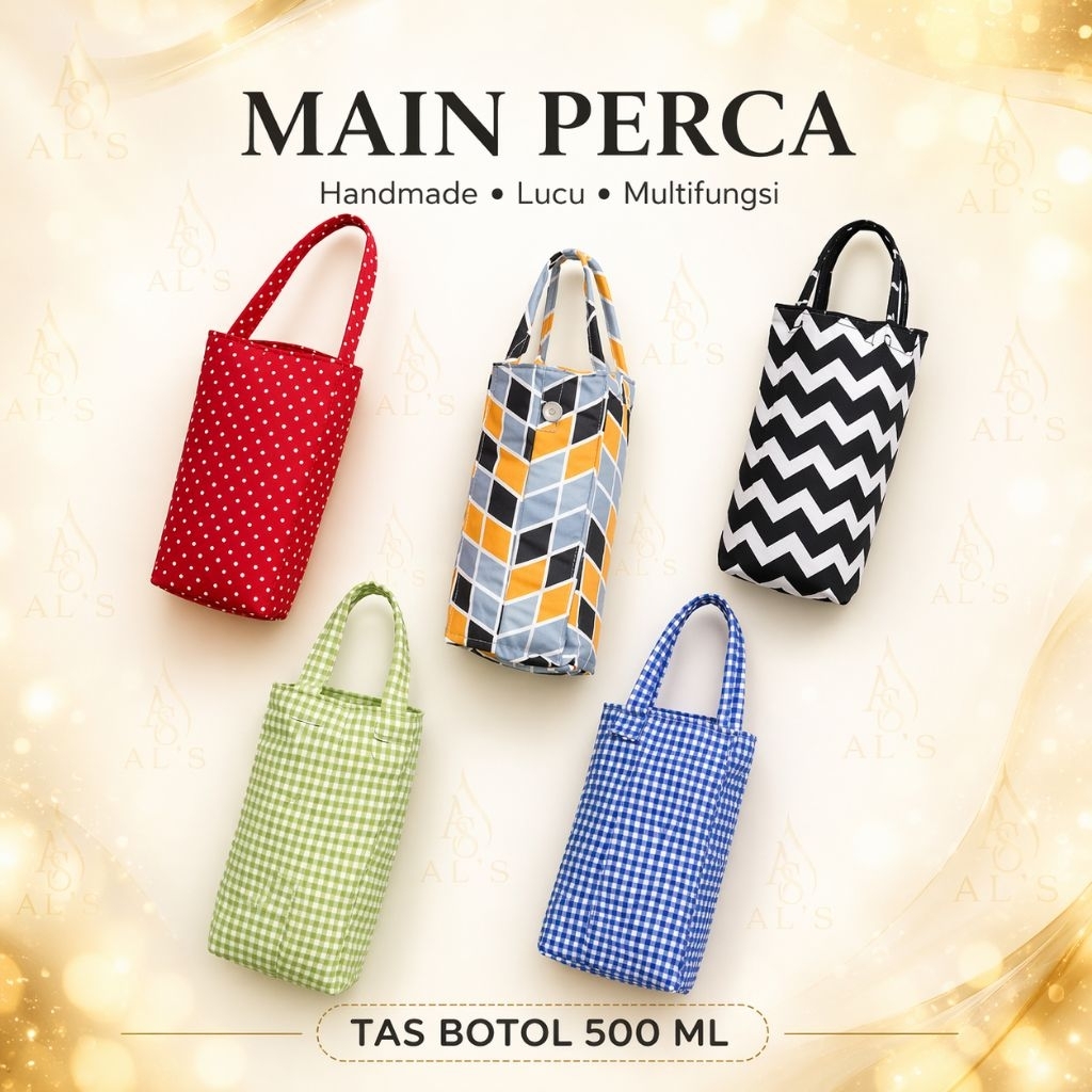 Tas Botol Minum 500ml Handmade | Tas Tumbler Lucu Multifungsi Unik | Aksesoris botol Minum Tumbler