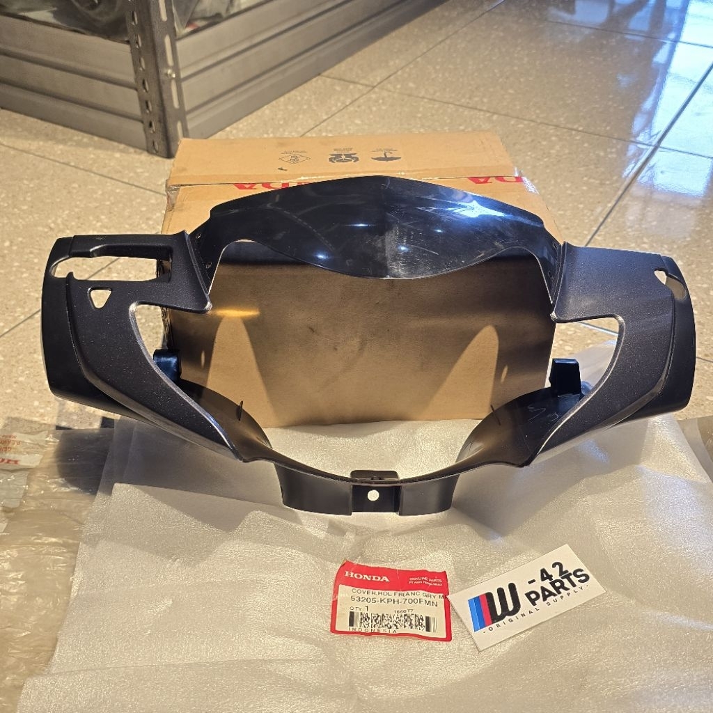 COVER BATOK KEPALA LAMPU DEPAN SUPRA X125 X 125 OLD LAMA TIPE VISOR CW GREY ABU ABU METALIK ORIGINAL