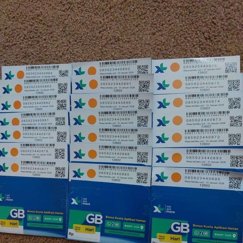 Nomor Cantik XL KUOTA 3GB MURAH DOBEL OPERATOR 0859 234X 0859