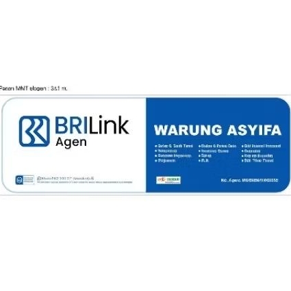 SPANDUK/BANNER AGEN BRILINK 300x100 CM