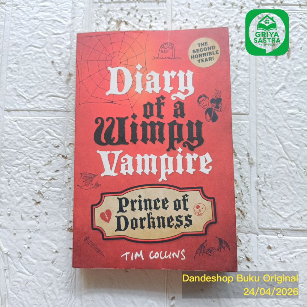 (english) Diary of a Wimpy Vampire Prince of Darkness by Tim Collins - Novel Anak Bekas Bahasa Inggr
