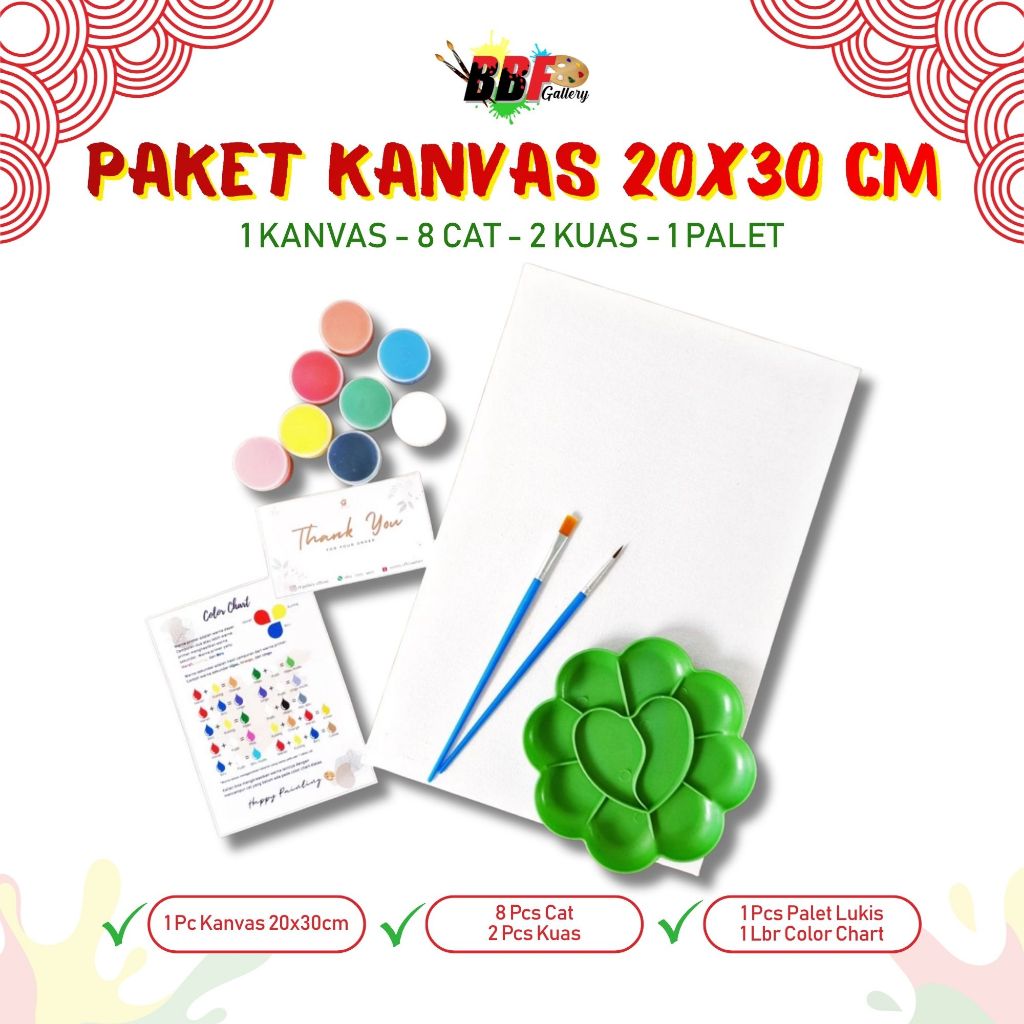 Baru Paket Alat Lukis Lengkap 1 Set Peralatan Melukis Kuas Cat Air Minyak Warna Watercolor Palet