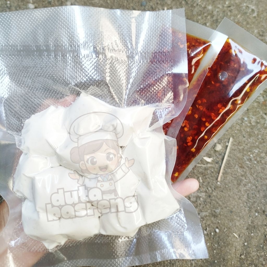 Basreng Mentah 250gr Butiran Besar Free Chili Oil Cikruh 1 Sachet By DutaBasreng