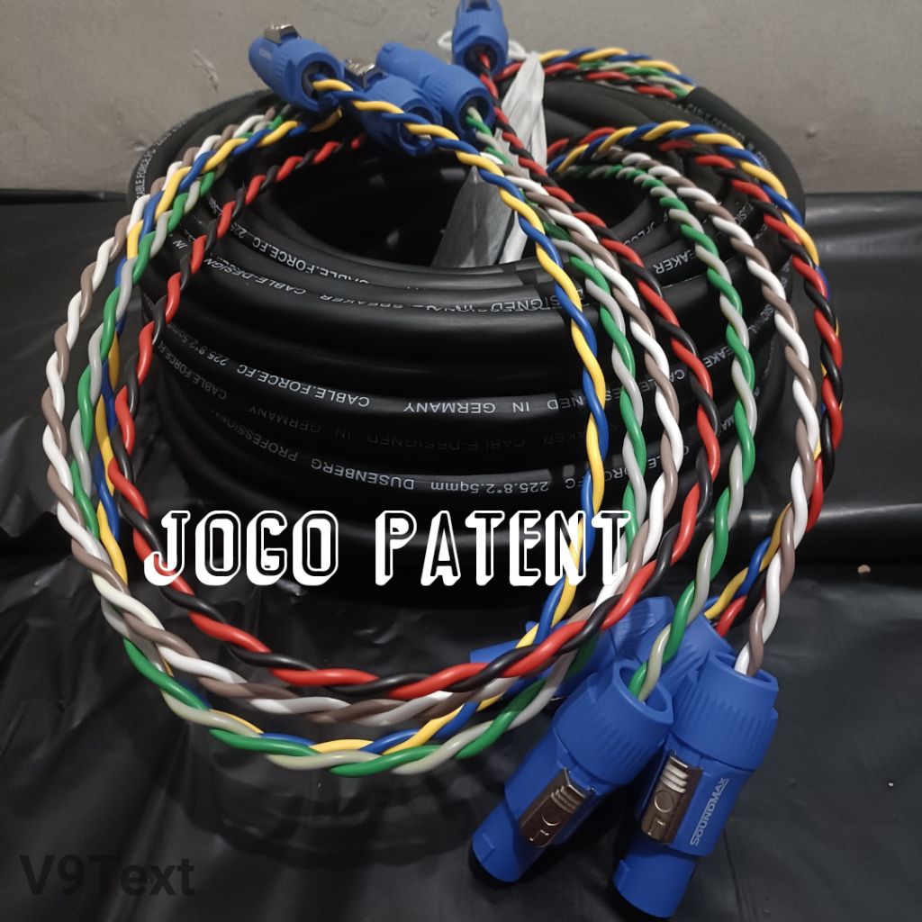 20 METER KABEL SPEAKER DUSENBERG 8x2.5mm LENGKAP JACK SPEAKON PNP