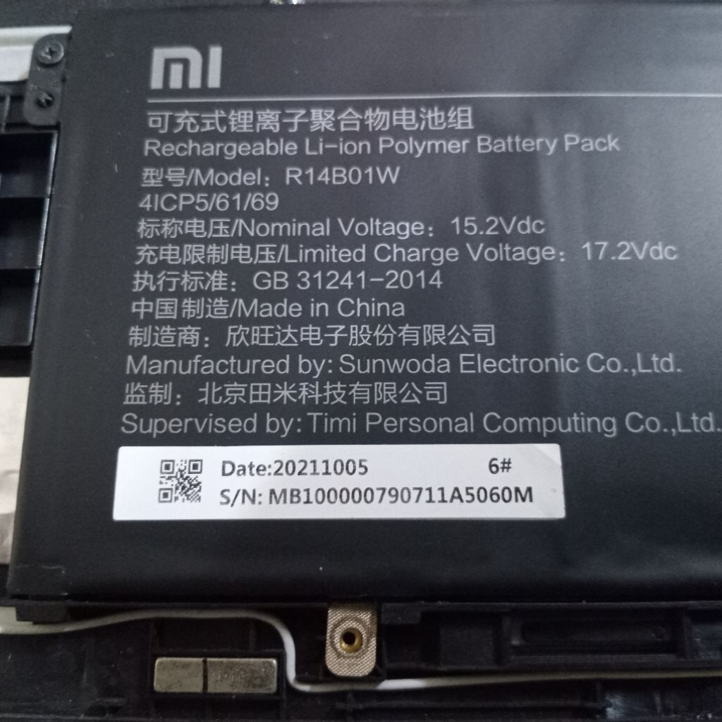 jual batre laptop redmibook 15