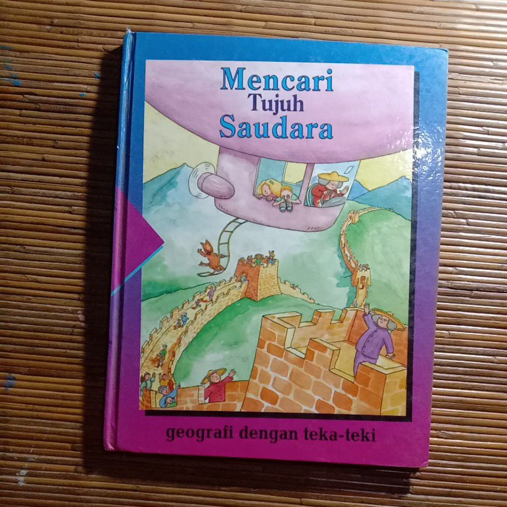 Buku Anak Hardcover Mencari Tujuh Saudara, Geografi dengan teka teki