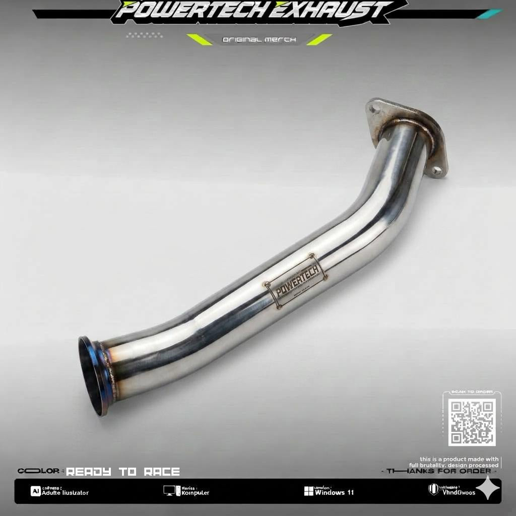 Downpipe Innova Reborn powertech exhaust