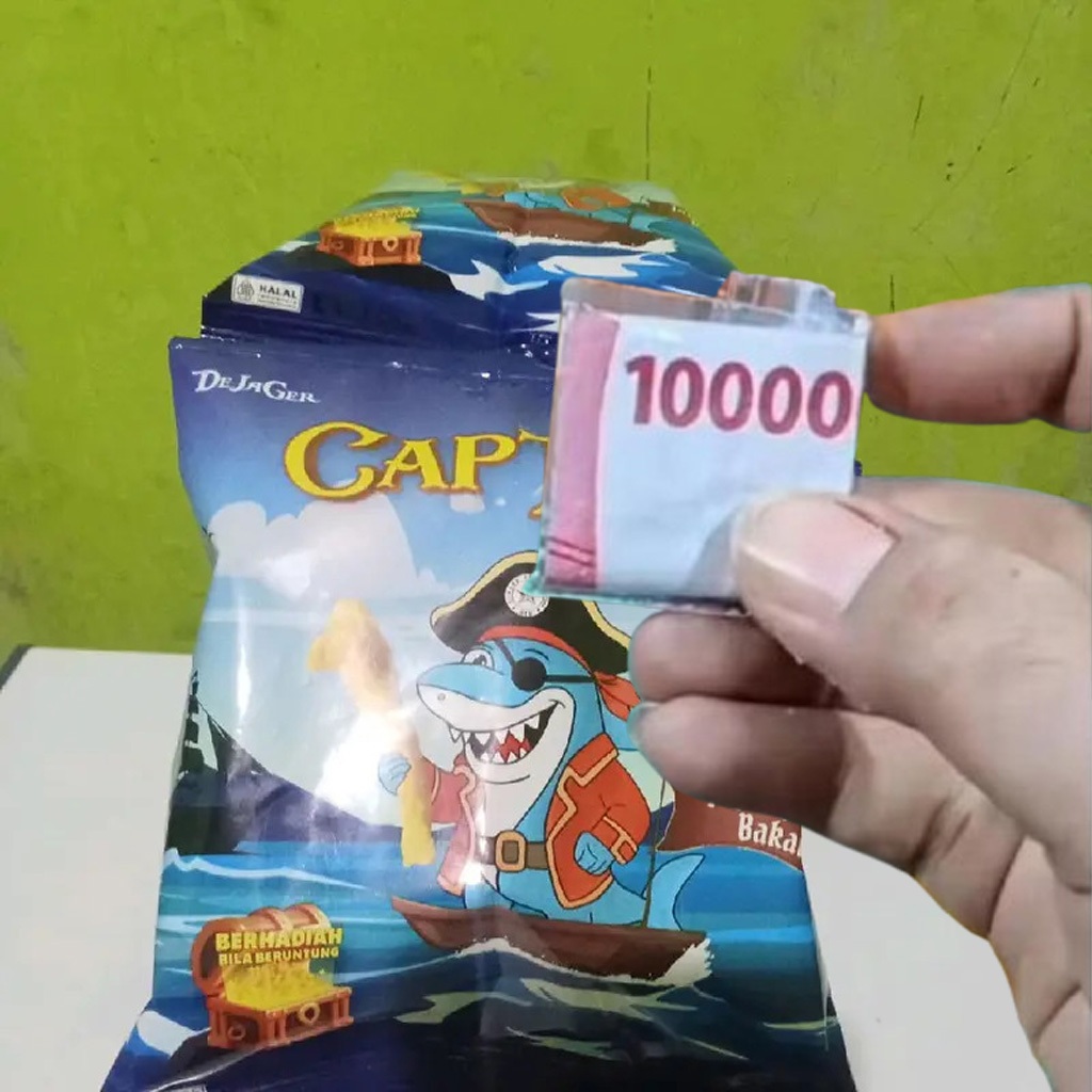Snack undu/capten ciki chiki ujan hujan duet duit berhadiah uang tunai HARGA PERBIJI