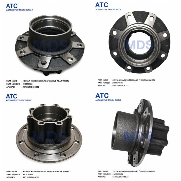 MC830506 HUB REAR WHEEL 6D22 KEPALA KAMBING BELAKANG 6D22 NAP RODA BELAKANG 6D22 HUB RODA BELAKANG 6