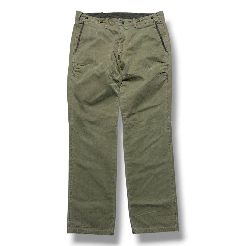 Vintage Polo Ralph Lauren Modern GI Duck Canvas Hunting Pants Zipper Talon