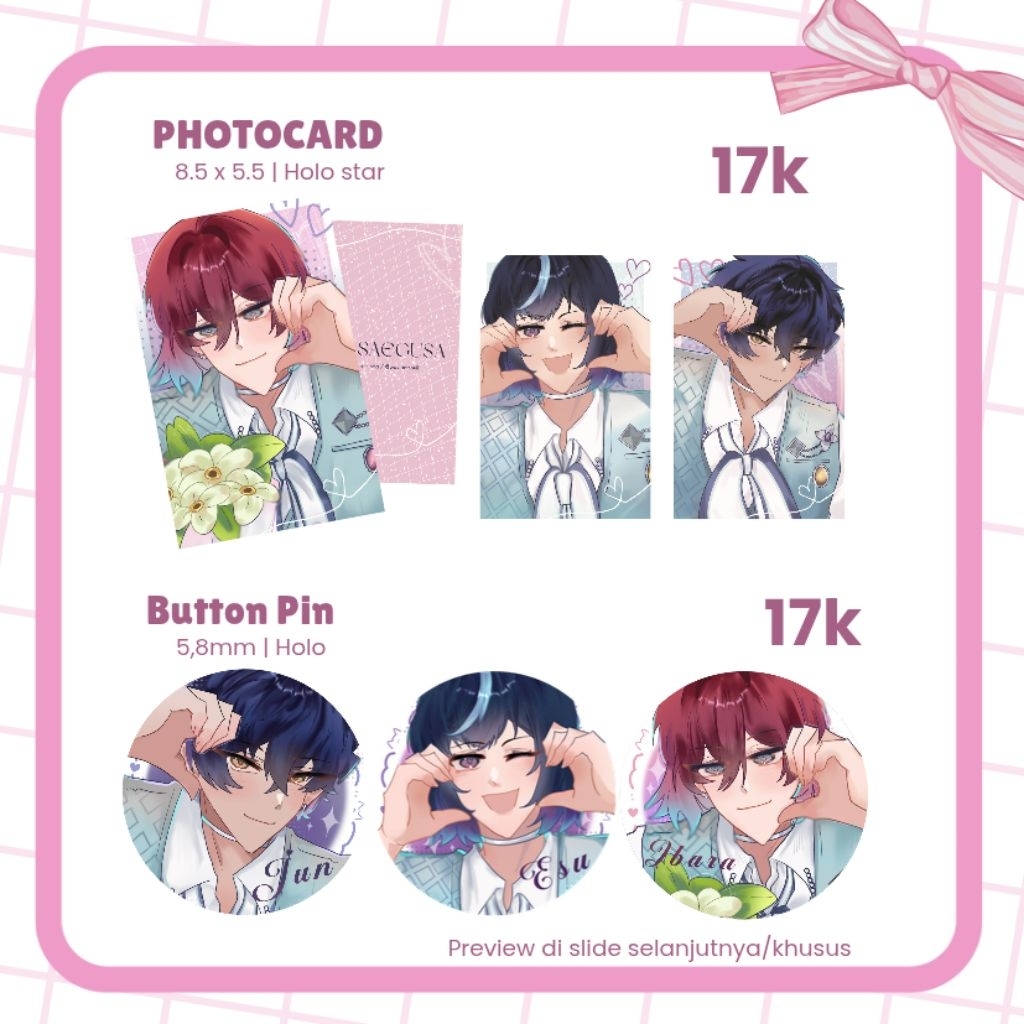 Ensemble stars Fanmerch Ibara, Esu, Jun