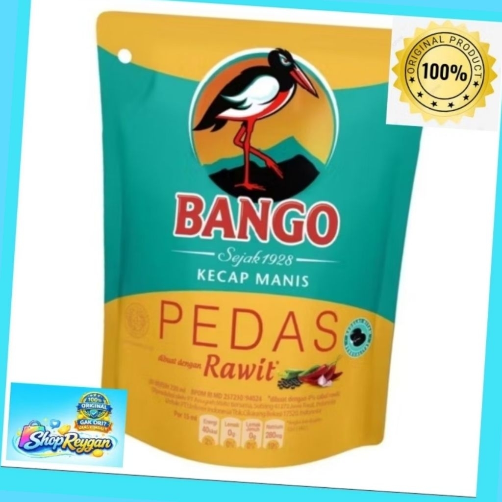 Bango Kecap Manis Pedas Rawit 210 ml, 265ml