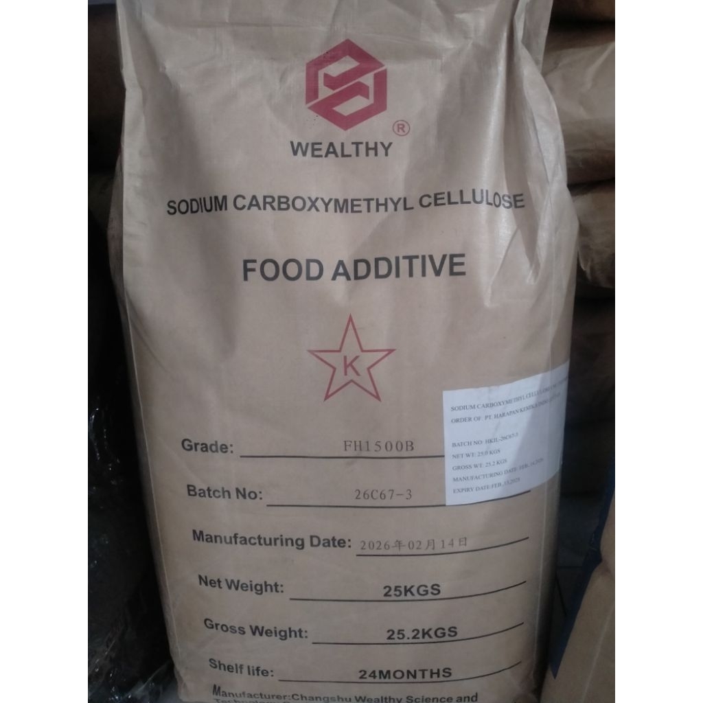Sodium Carboxymethylcellulose CMC Food Grade 25kg - Pengental Makanan Alami, Stabilisator Berkualita