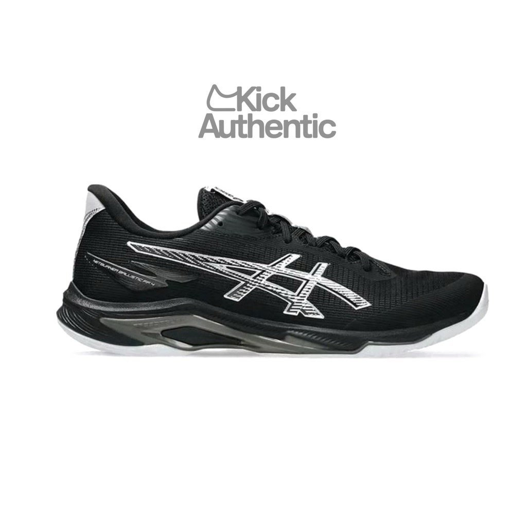 Kick - Sepatu Tenis/Voli Asics Netburner Balistic FF 4 Black White Original