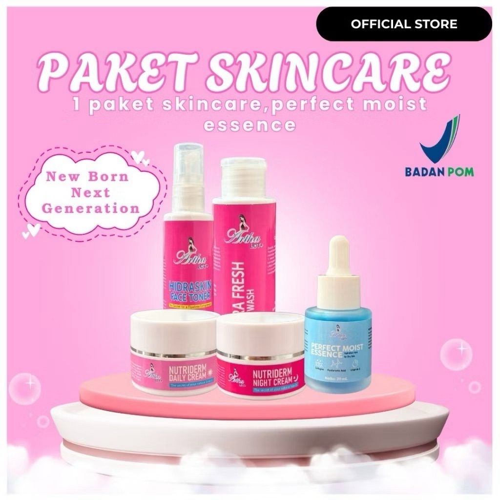(ARTHA LDT)1 PAKET SKINCARE ARTHA LDT & SERUM BIRU
