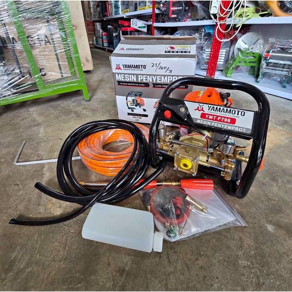 Mesin semprot sanchin mini yamamoto 2Tak + selang 20M / pompa sprayer 2tak yamamoto / pompa sprayer 
