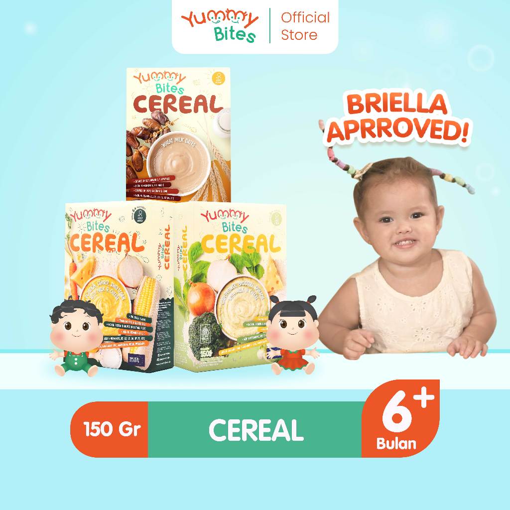 [RIA RICIS EXCLUSIVE] Yummy Bites Cereal 150 GR/ MPASI Baby/ Bubur Bayi