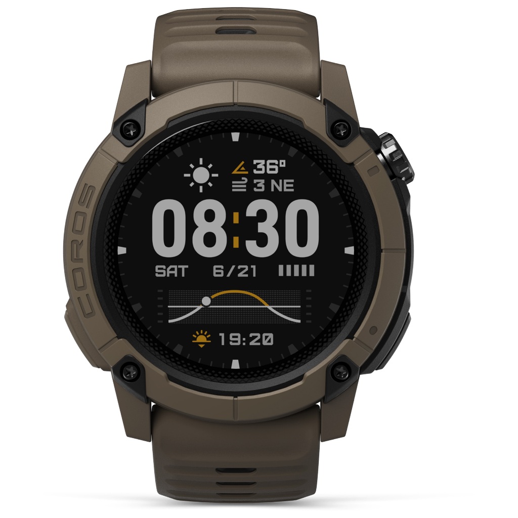 Galery Jam Tangan Coros Nomad Brown Silicone Strap