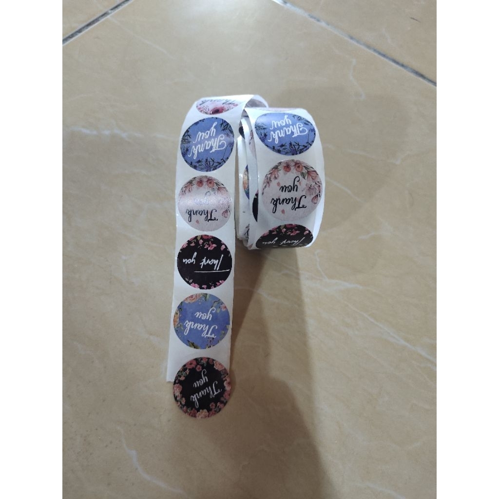 tempelan stiker ucapan terimakasih