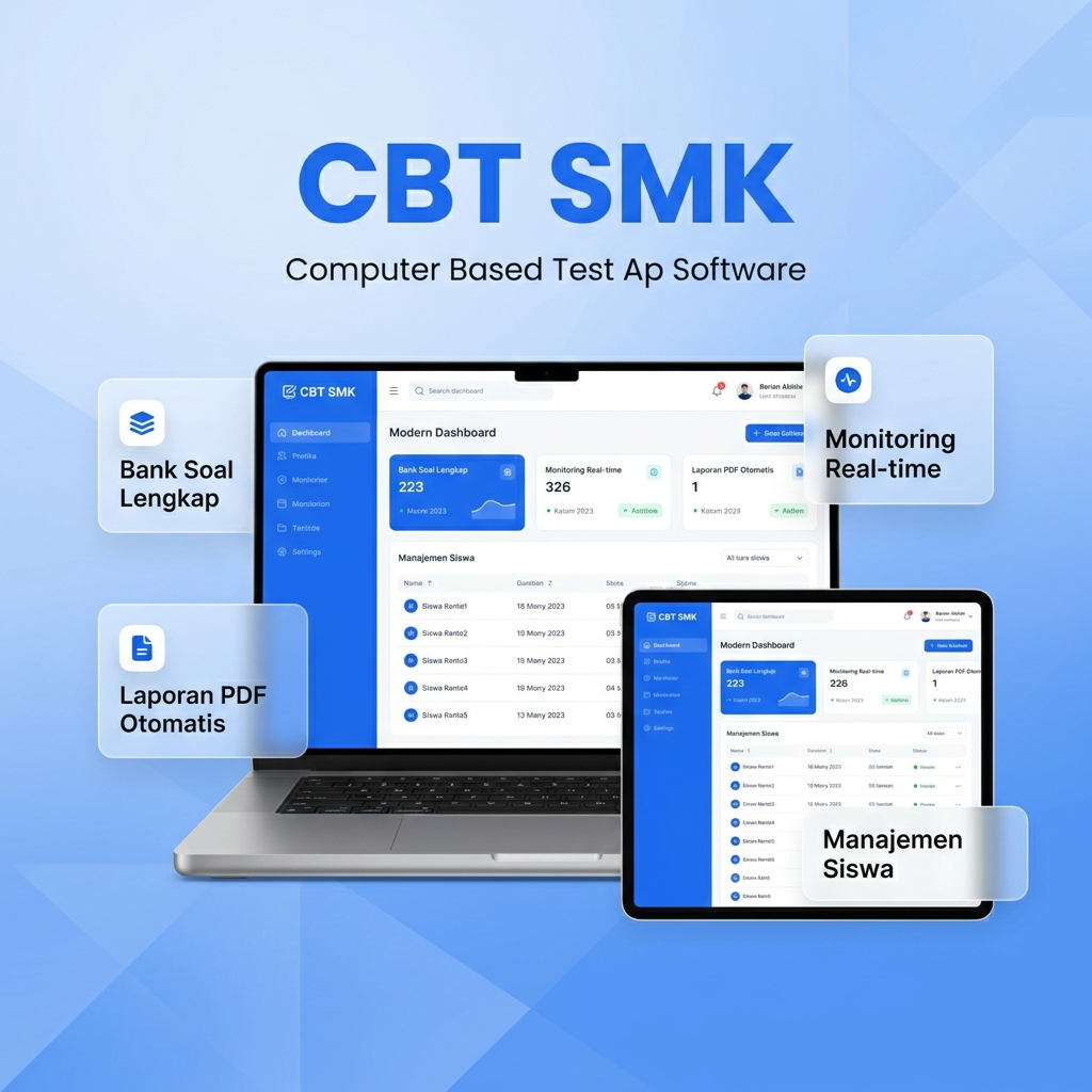 CBT Support AKM bisa multi tipe soal dan jenjang
