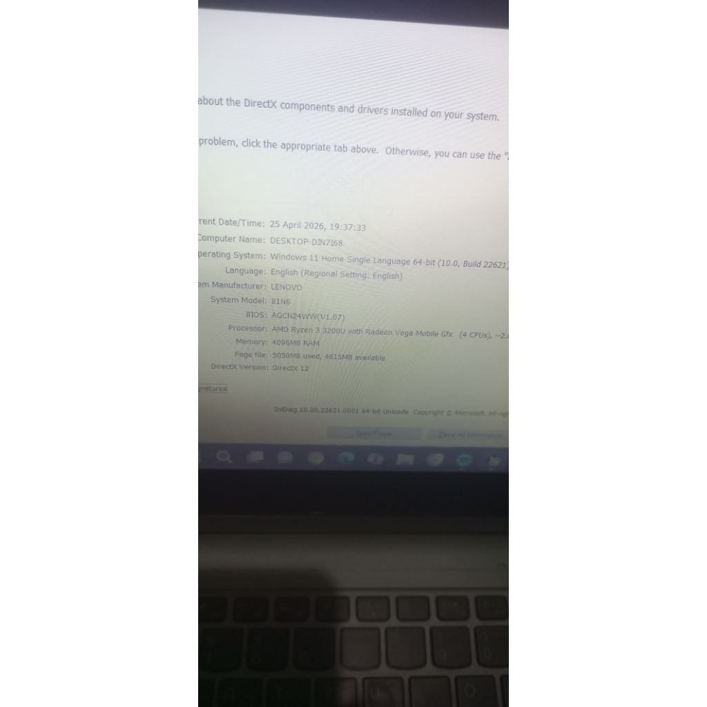 mainboard laptop Lenovo c340 14api ryzen 3 ram 4 onboard