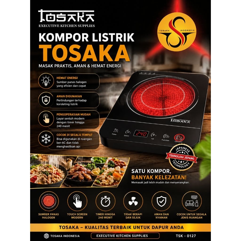 Kompor Listrik Tosaka