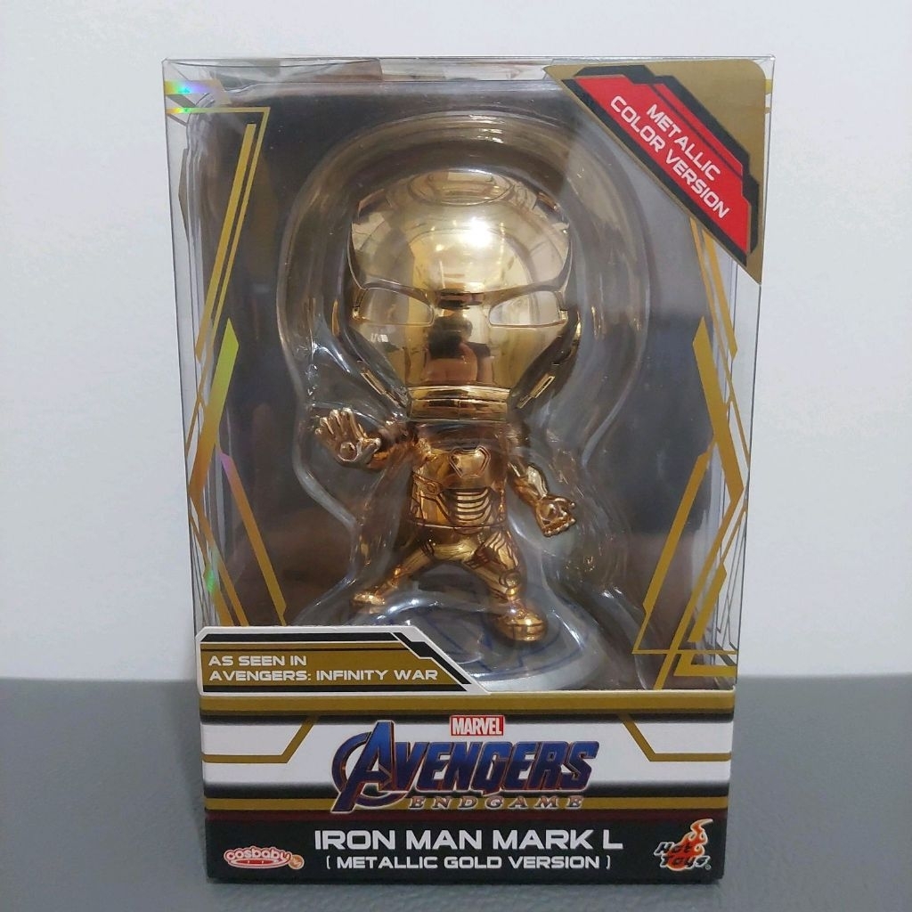 HOT TOYS COSBABY COSB581 IRON MAN MARK 50 L METALLIC GOLD VERSION