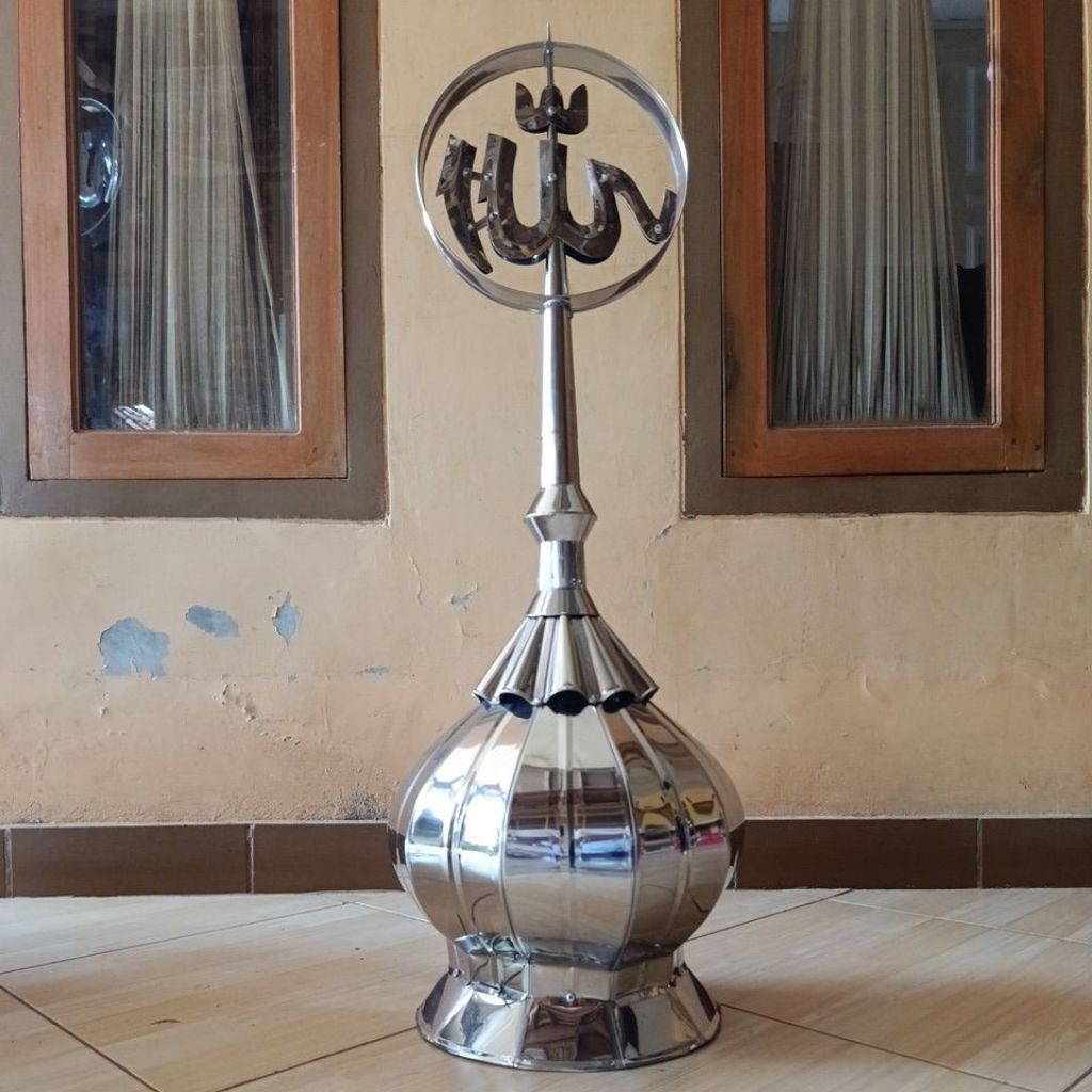 kubah masjid 30cm stainless steel