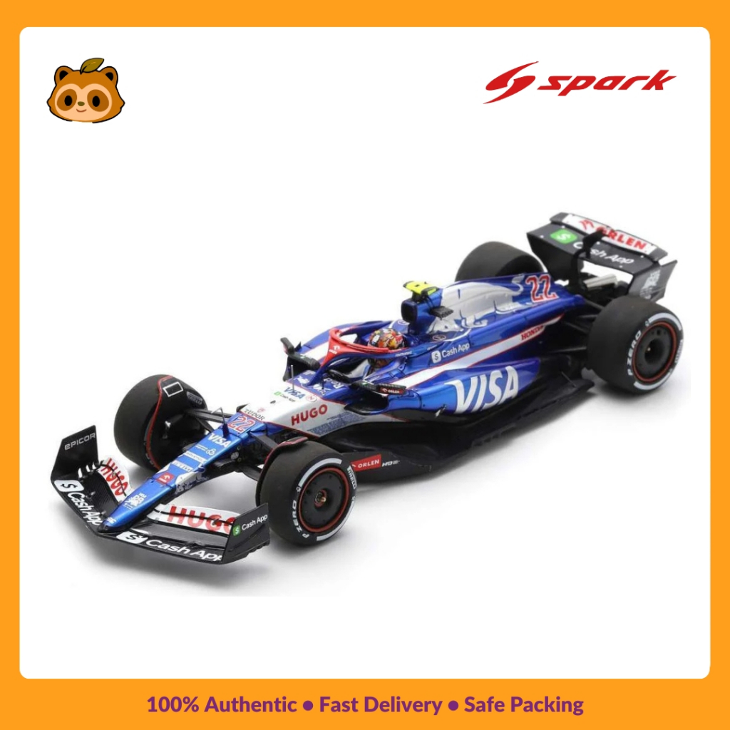 Nookitoys - Spark Visa Cash App RB VCARB 01 Japanese GP 2024 Yuki Tsunoda Sparky | Diecast Model Car