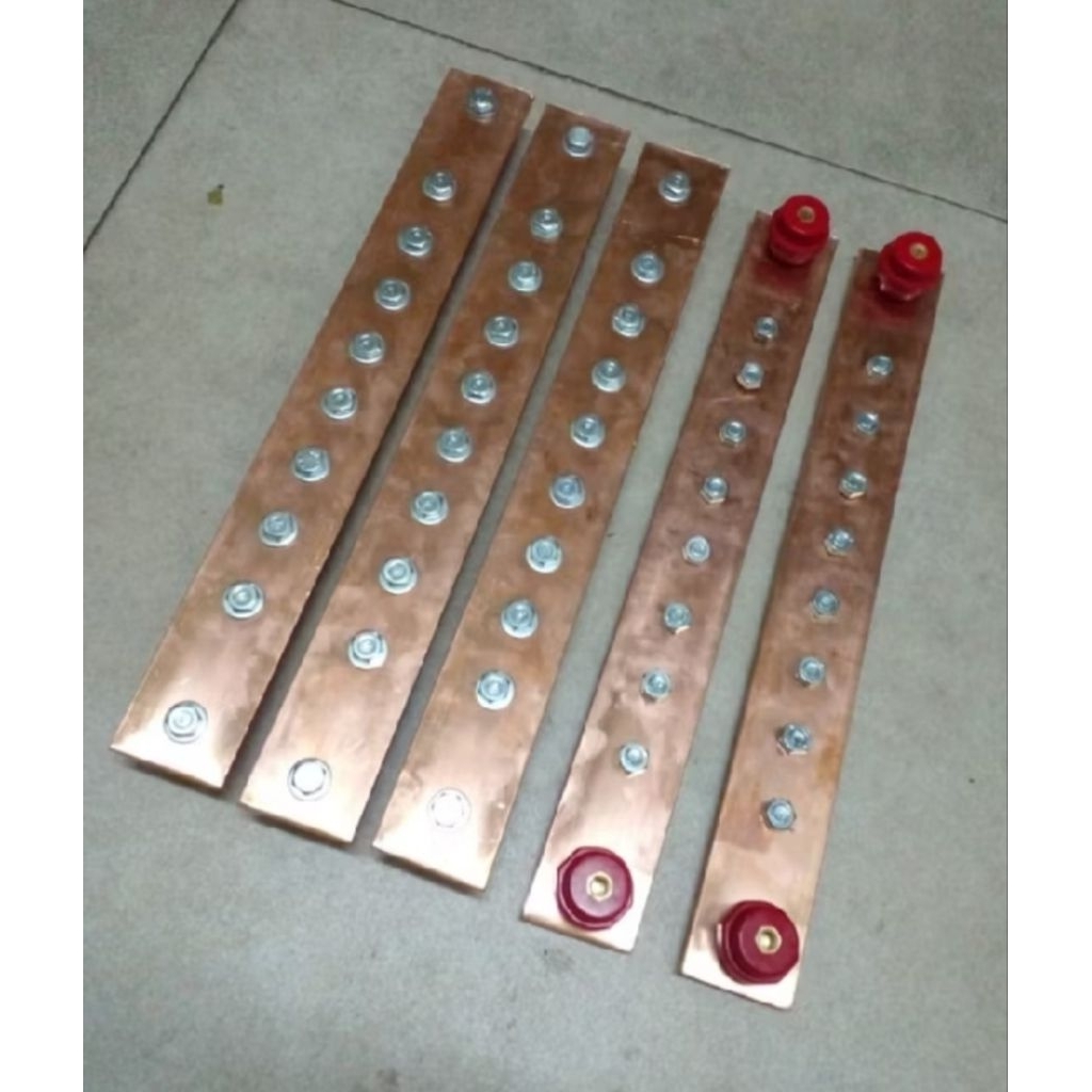 Busbar Netral 3mm x 25mm x 300mm Busbar tembaga
