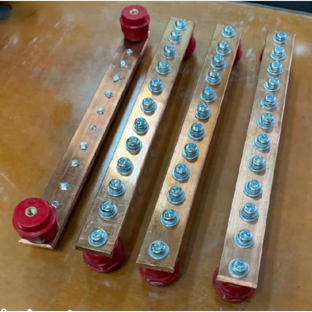 Busbar Tembaga RST 3mm x 15mm x 15cm Tembaga Murni