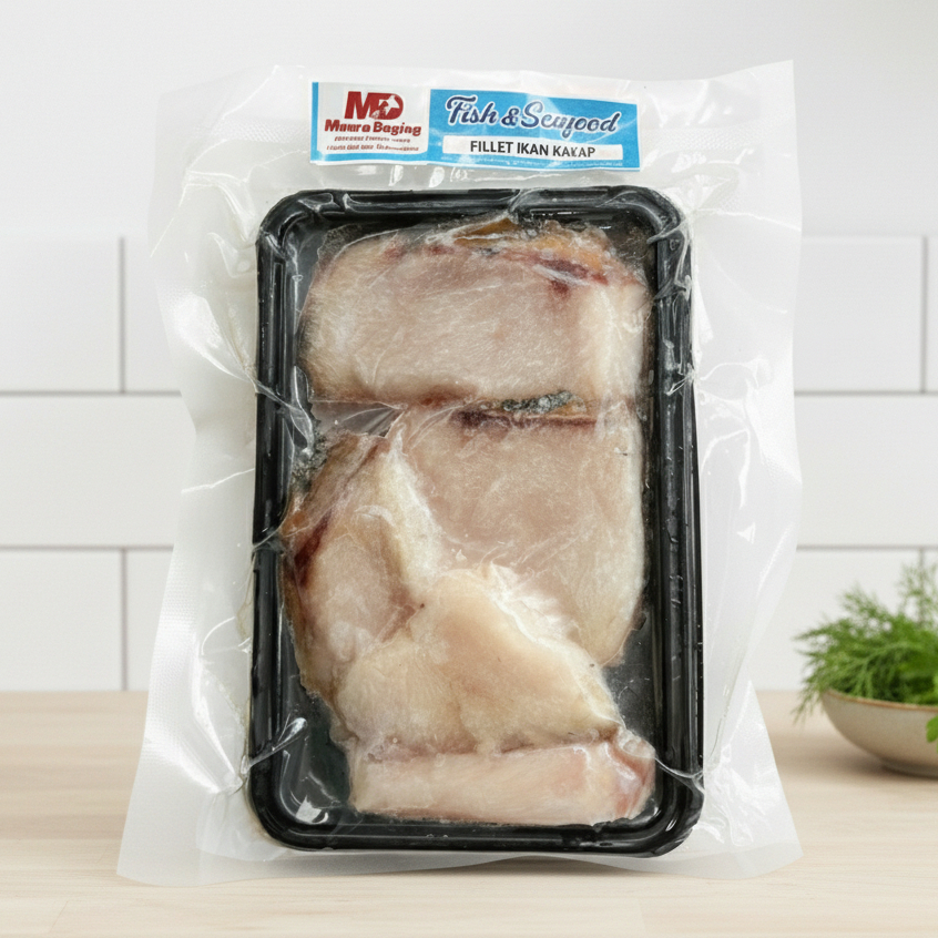 MD FISH SEAFOOD Ikan Kakap Fillet 250gr - BEBAS FORMALIN & ZAT PENGAWET BERBAHAYA